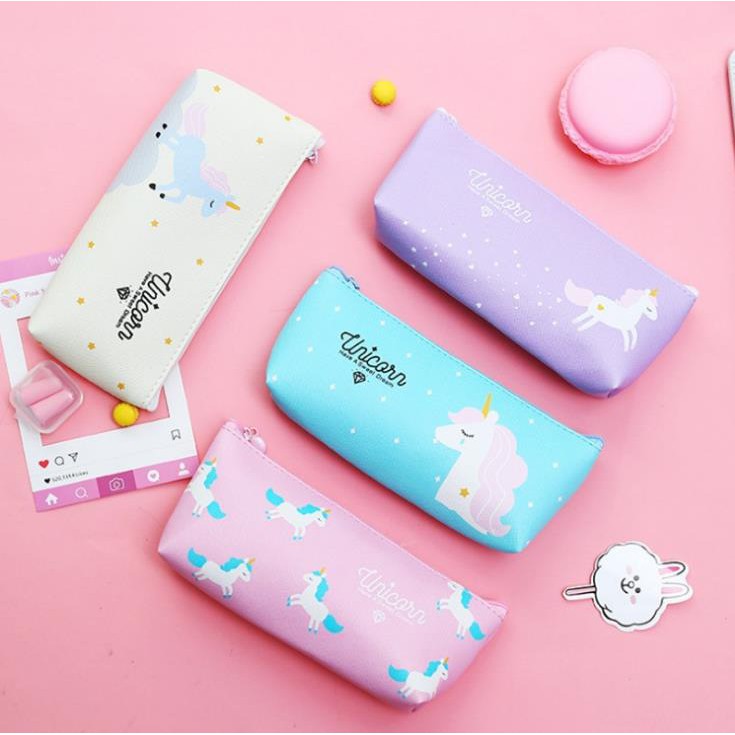 KOTAK PENSIL MOTIF UNICORN LUCU UNIK / TEMPAT PENSIL / KOTAK PULPEN / TEMPAT ALAT TULIS PP130-1