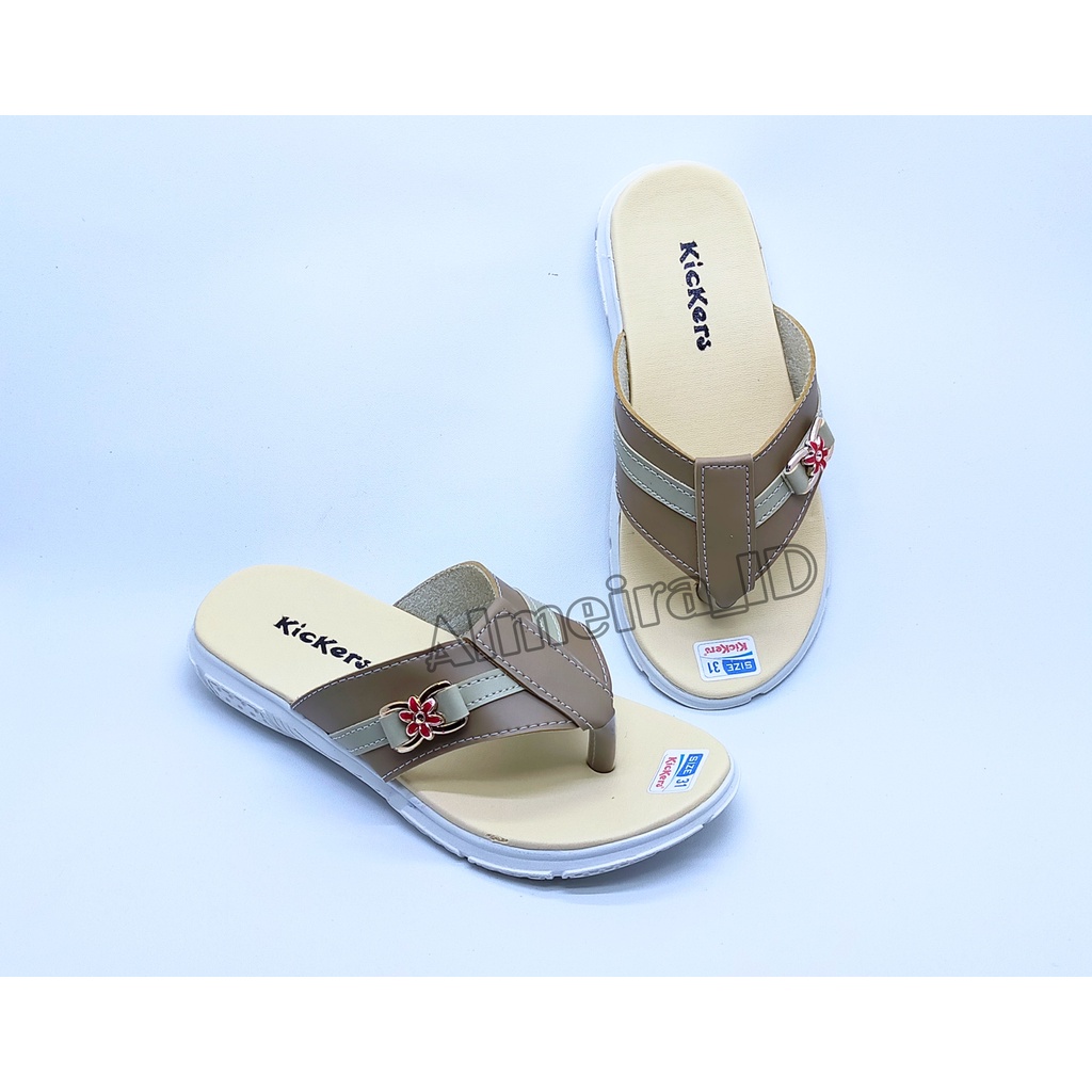 Sandal Jepit Anak Perempuan Casual Kickers Terbaru | Sandal Anak Branded | Sandal Anak Cantik