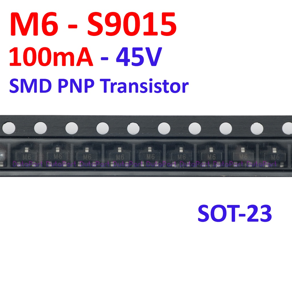 M6 S9015 100mA 45V SMD PNP Transistor SOT-23 9015 SOT23