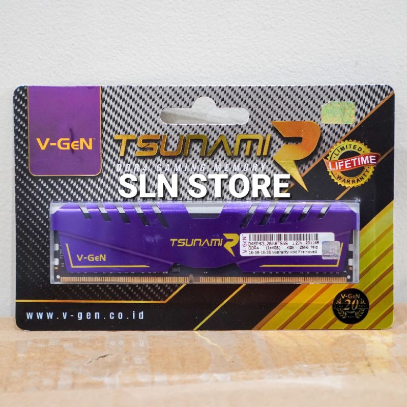 DDR4 4GB V-GeN TSUNAMI R RAM GAMING VGEN 2666 3000 3200 MHZ