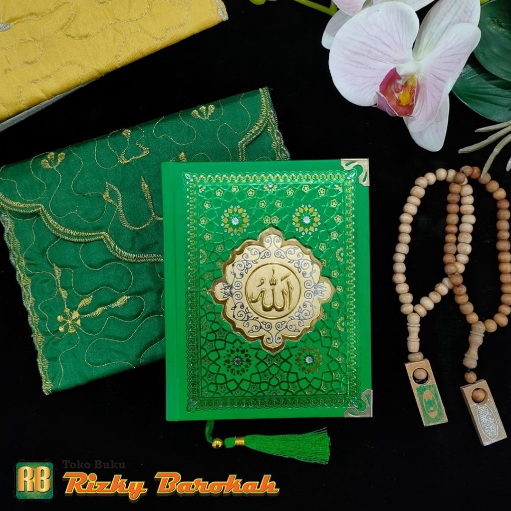 Cetak Buku Yasin Hardcover Laminating Poly Mozaik isi 208 MP Halaman buku yasin custom, buku yasin h