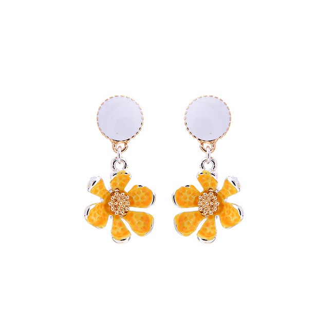 LRC Anting Tusuk Fashion S925 Sterling Silver Flower Earrings D30061