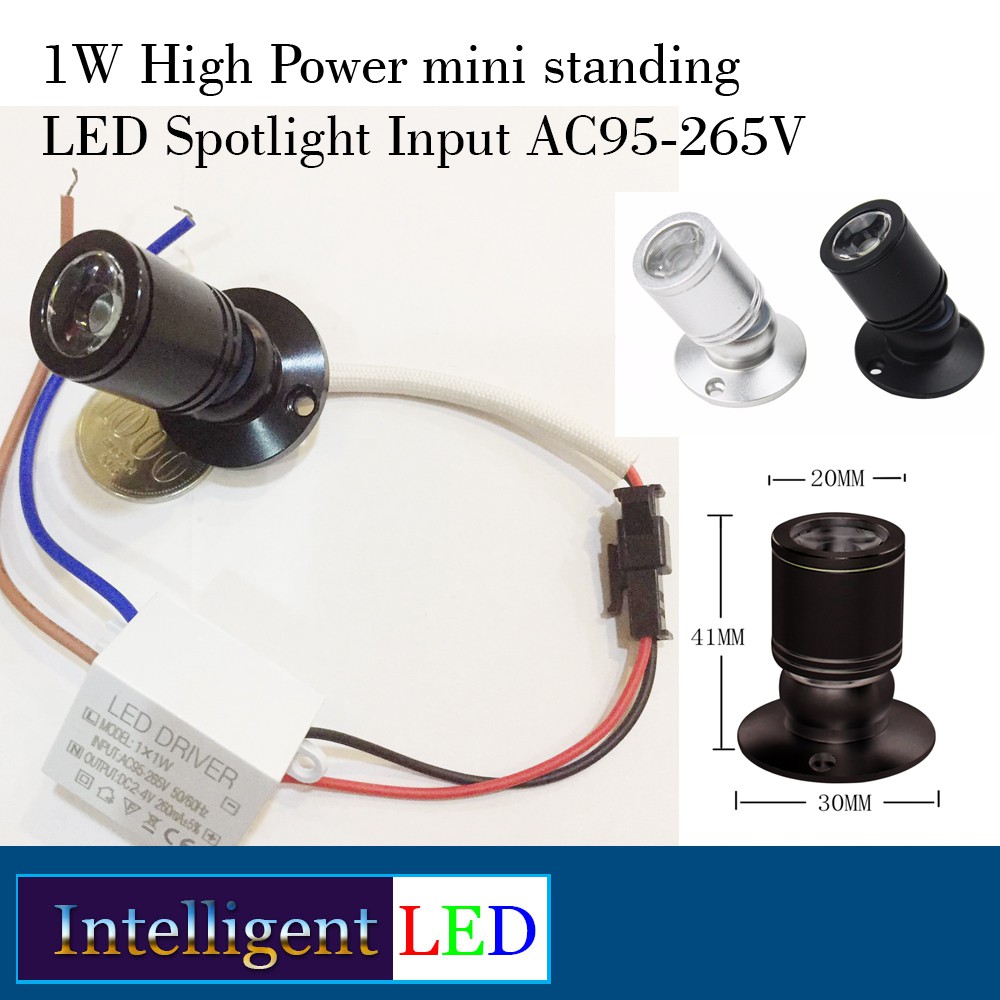 1W High Power Surface Mounted LED Spotlight Input AC95-265V