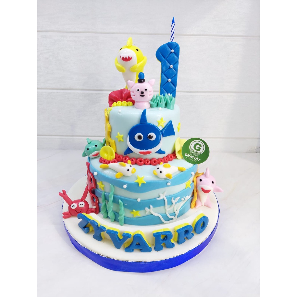 

custom cake baby shark