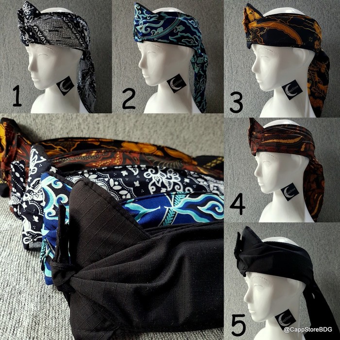 Ikat kepala tradisional batik Sunda IKAT-SUNDA BOLONG