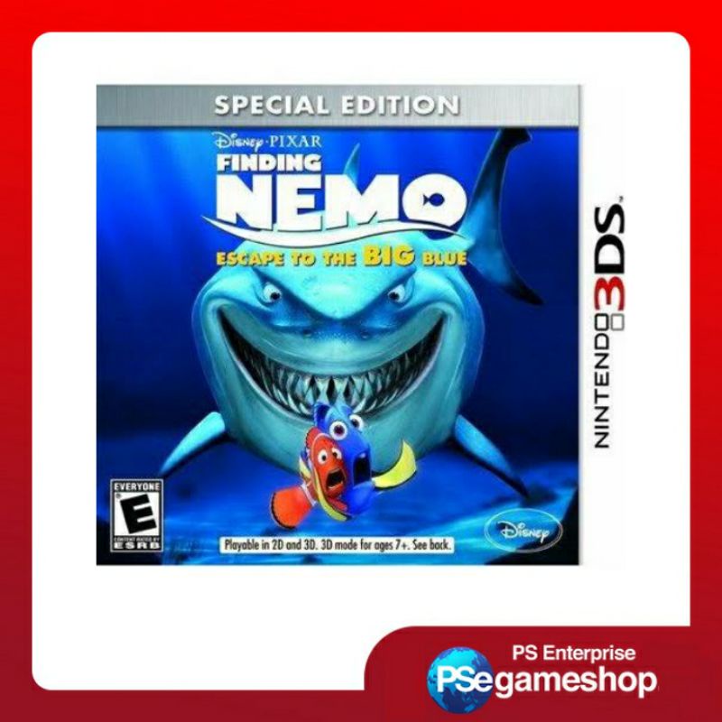 Nintendo 3ds - Finding Nemo: Escape To The Big Blue ( usa / preloved )