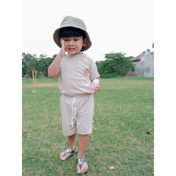 bryan rib set | baju anak unisex | baju anak rib | setelan rib