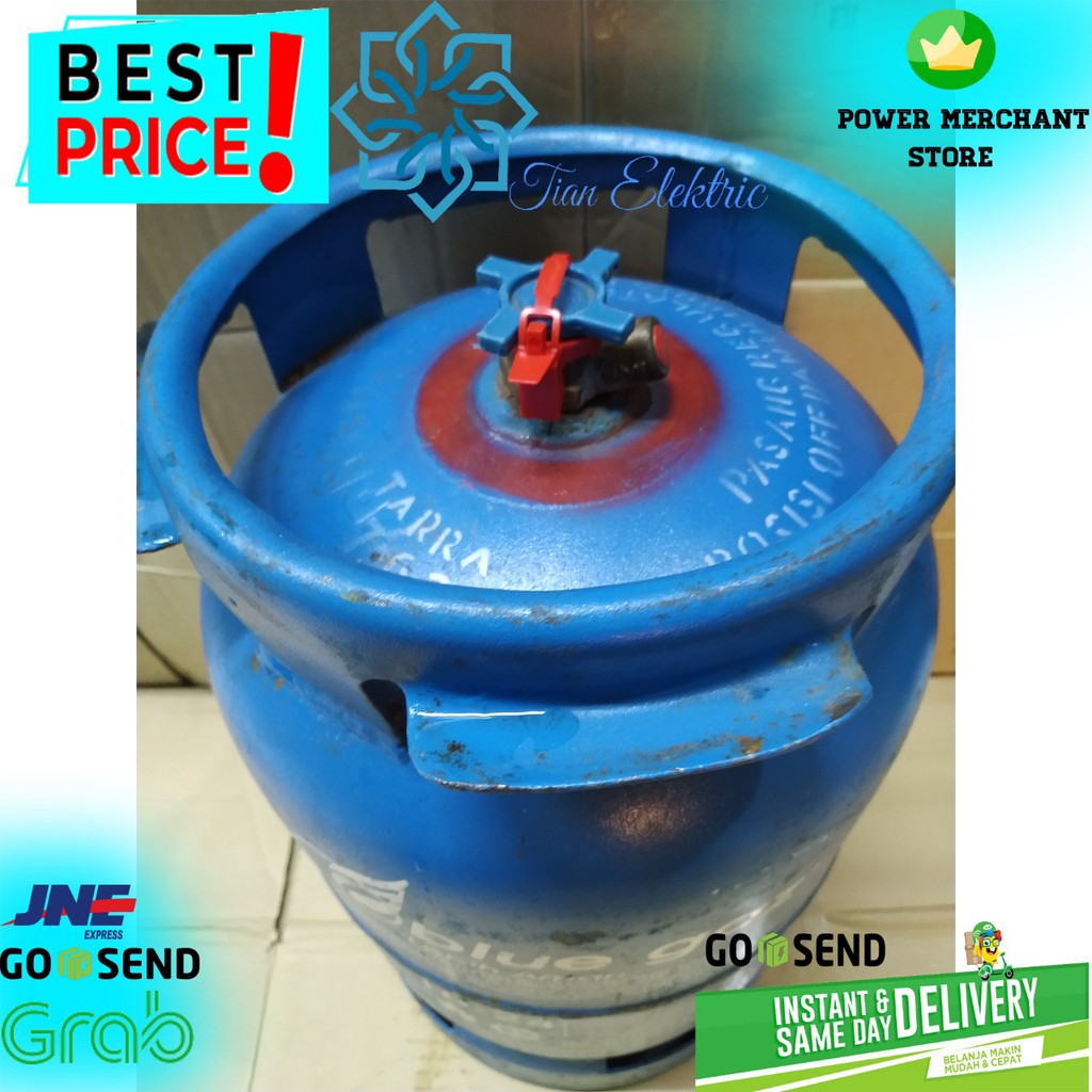 Tabung BLUE GAS 5,5Kg + Isi Bersegel (Gojek/Grab Only)