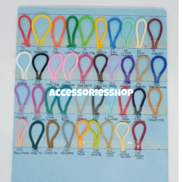 

Cr8CodeTali kur 2B warna(3m/m)/tali shopping bag/tali kur kecil - 1pak(9ons)(terlaris) G5Y