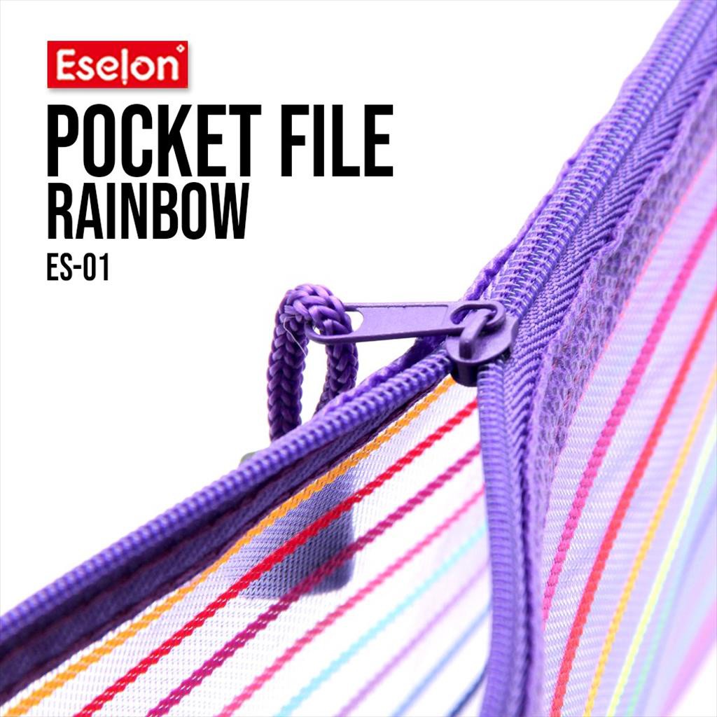 

Tempat Pensil Pocket File Rainbow ES01 A6 / Pocket File