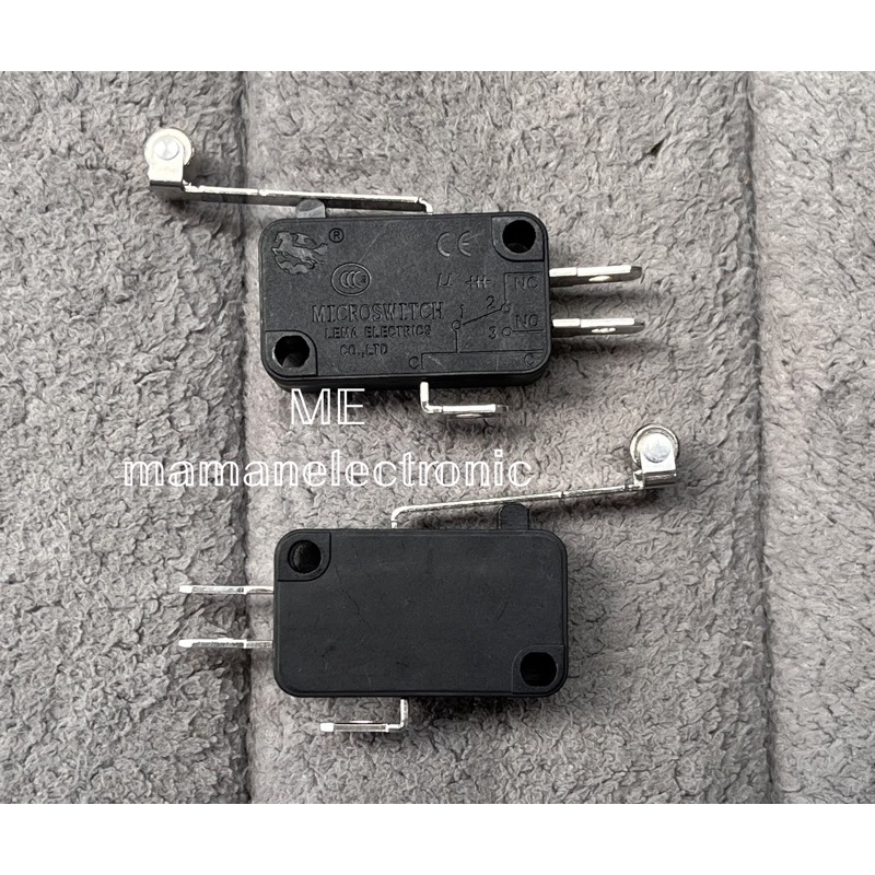 Micro Limit Switch Hitam Roda / Saklar Mikro Tekan Mini Kecil Elektronika