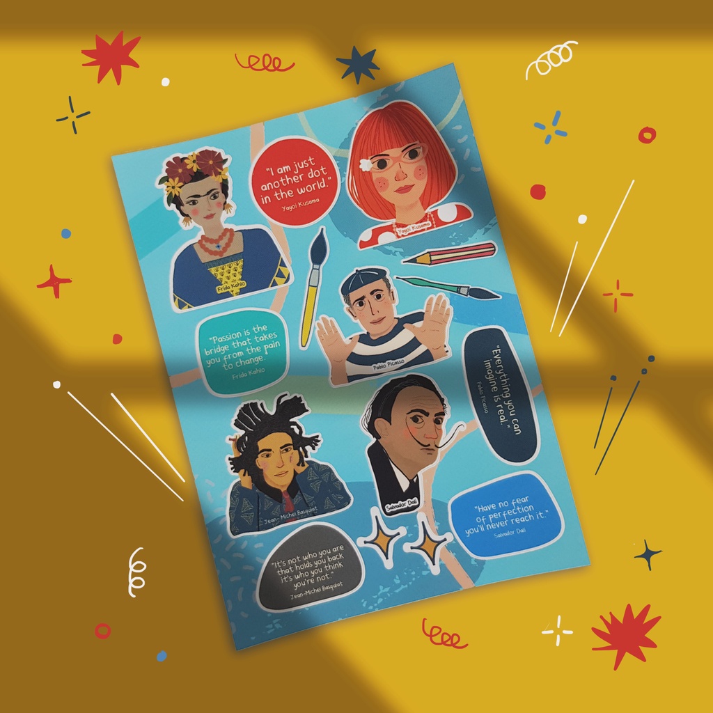 

Sticker Set - Artist Series (Laminated) / Sticker Artsy