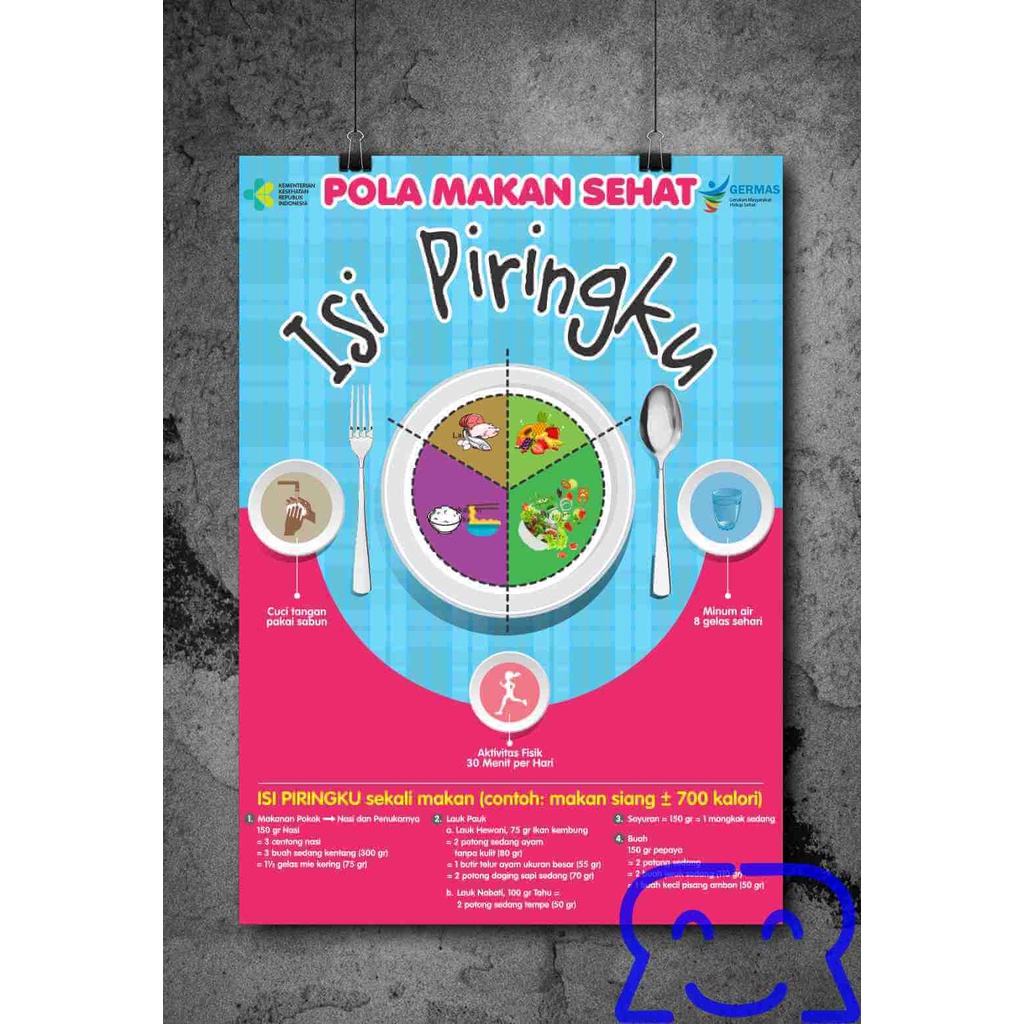 

Poster Pola Makan Sehat – Isi Piringku untuk Gizi Seimbang harga untuk 1 poster
