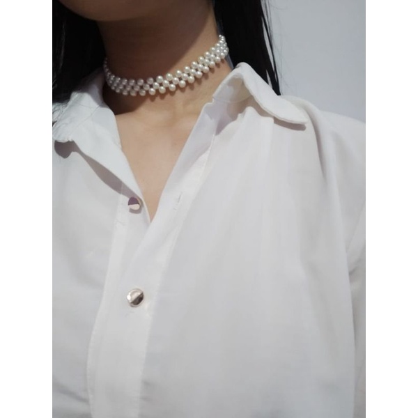 Luna Pearl Choker Necklace Kalung Mutiara Rangkai