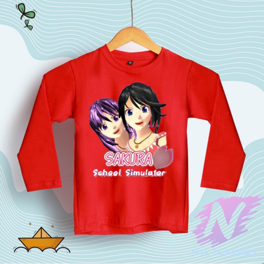 KAOS ANAK LENGAN PANJANG SAKURA SCHOOL SIMULATOR TERBARU