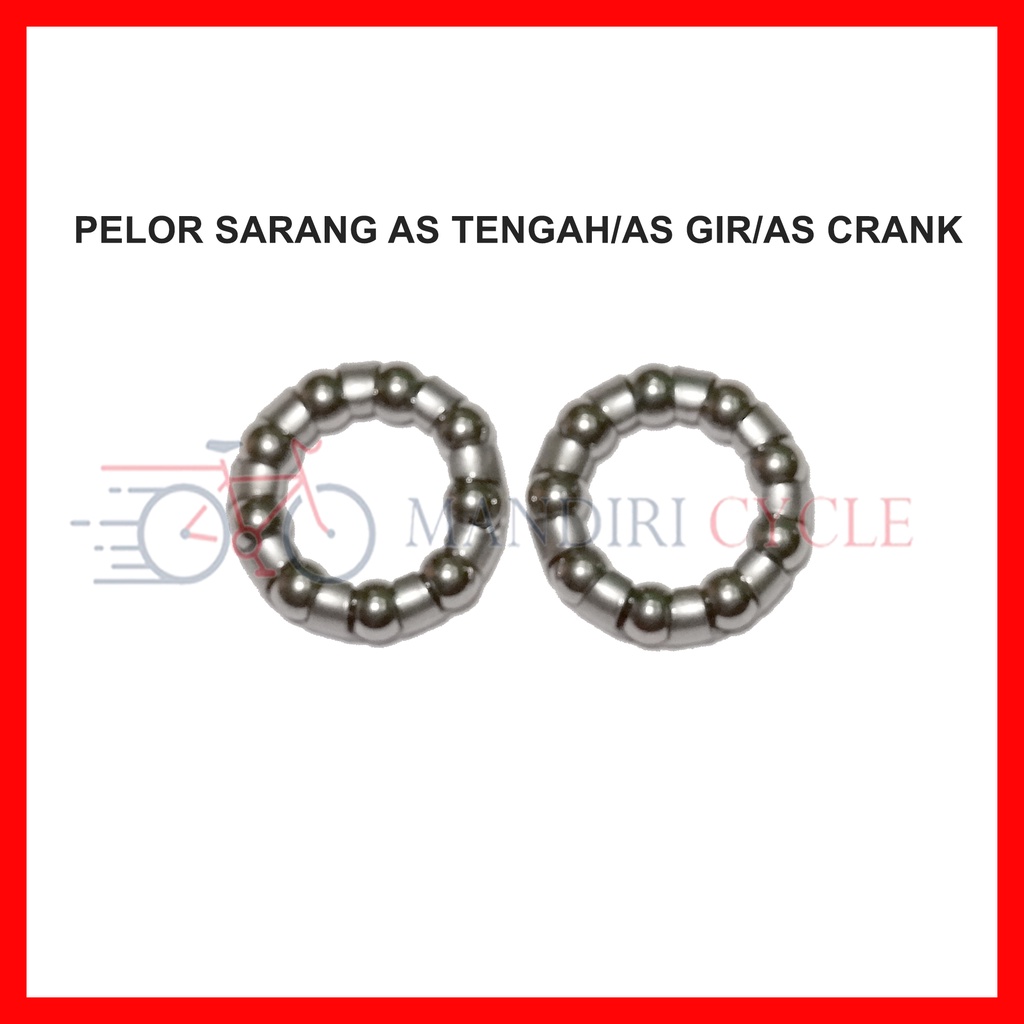 Sarang Pelor Gotri As Tengah/ As Gir / As Crank Sepeda Mini MTB Fixie 2pcs