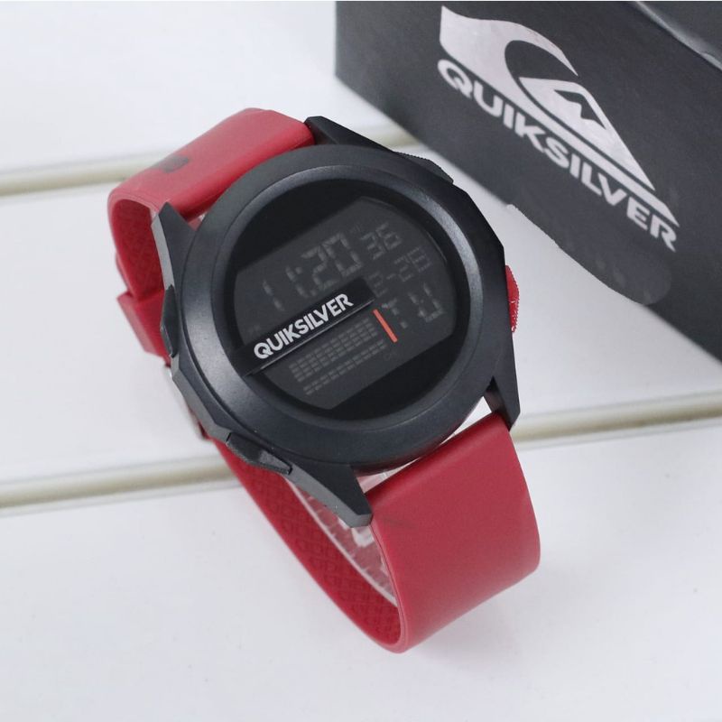 Jam tangan quiksilver original anti air gratis baterai