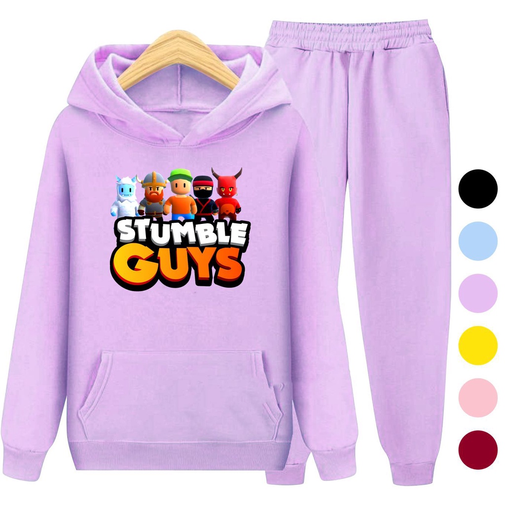 Setelan Sweater Anak + Celana STUMBLE GUYS 02 / Set Sweater Hoodie Anak Laki - Laki Perempuan Kekinian Viral Terbaru