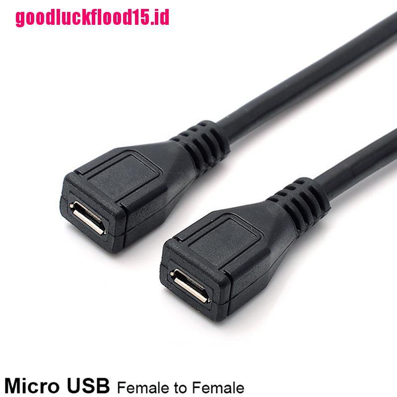 {LUCKID}Micro USB Female To Female Extension Extender Data Sync Charging Cable Adapter