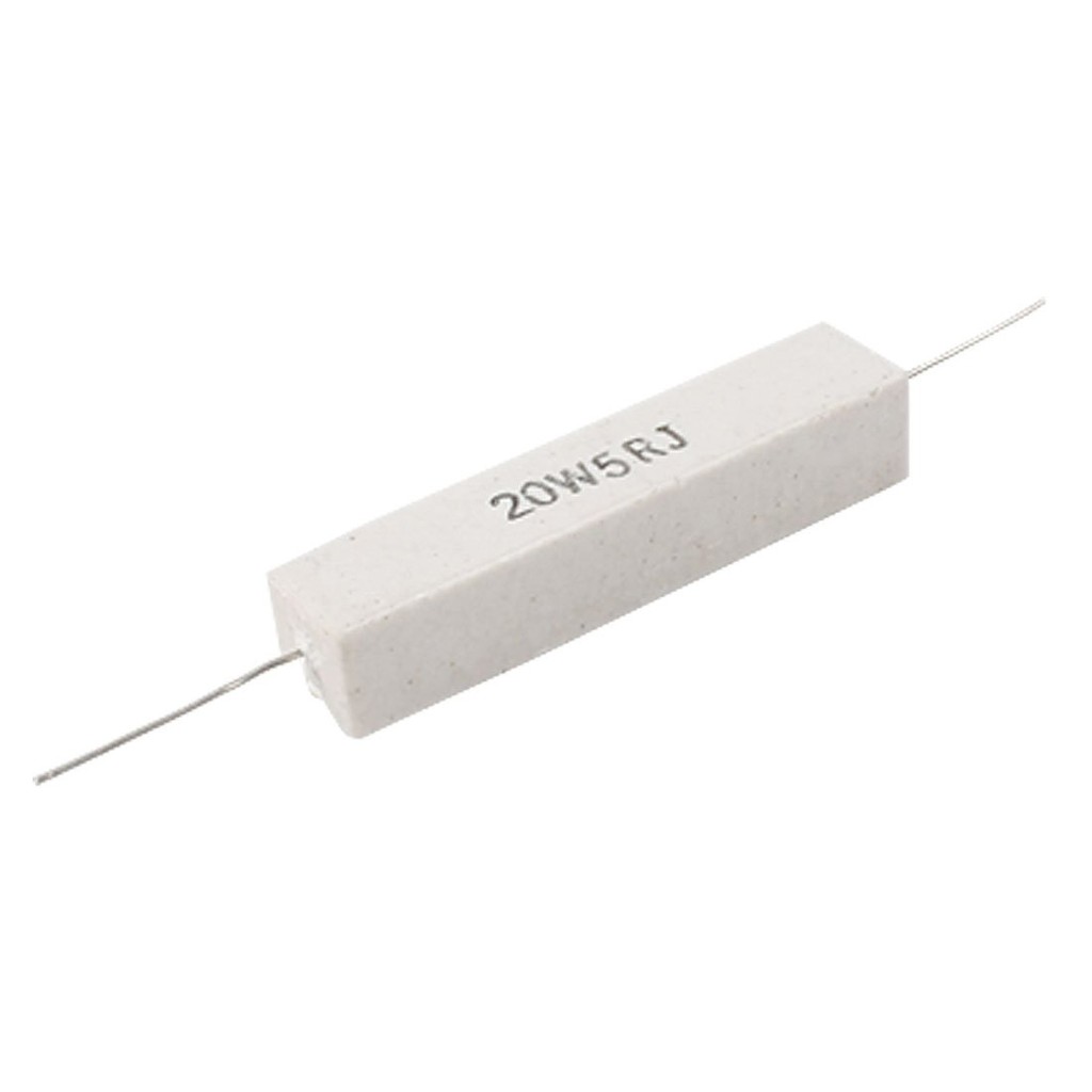 Resistor 20watt putih Kotak Resistor 20 watt Resistor Keramik Putih