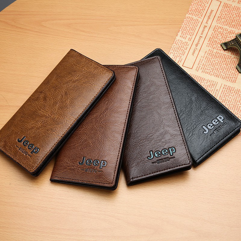 DOMPET PANJANG KULIT PRIA LIPAT TIPIS IMPORT MURAH LONG WALLET COWOK