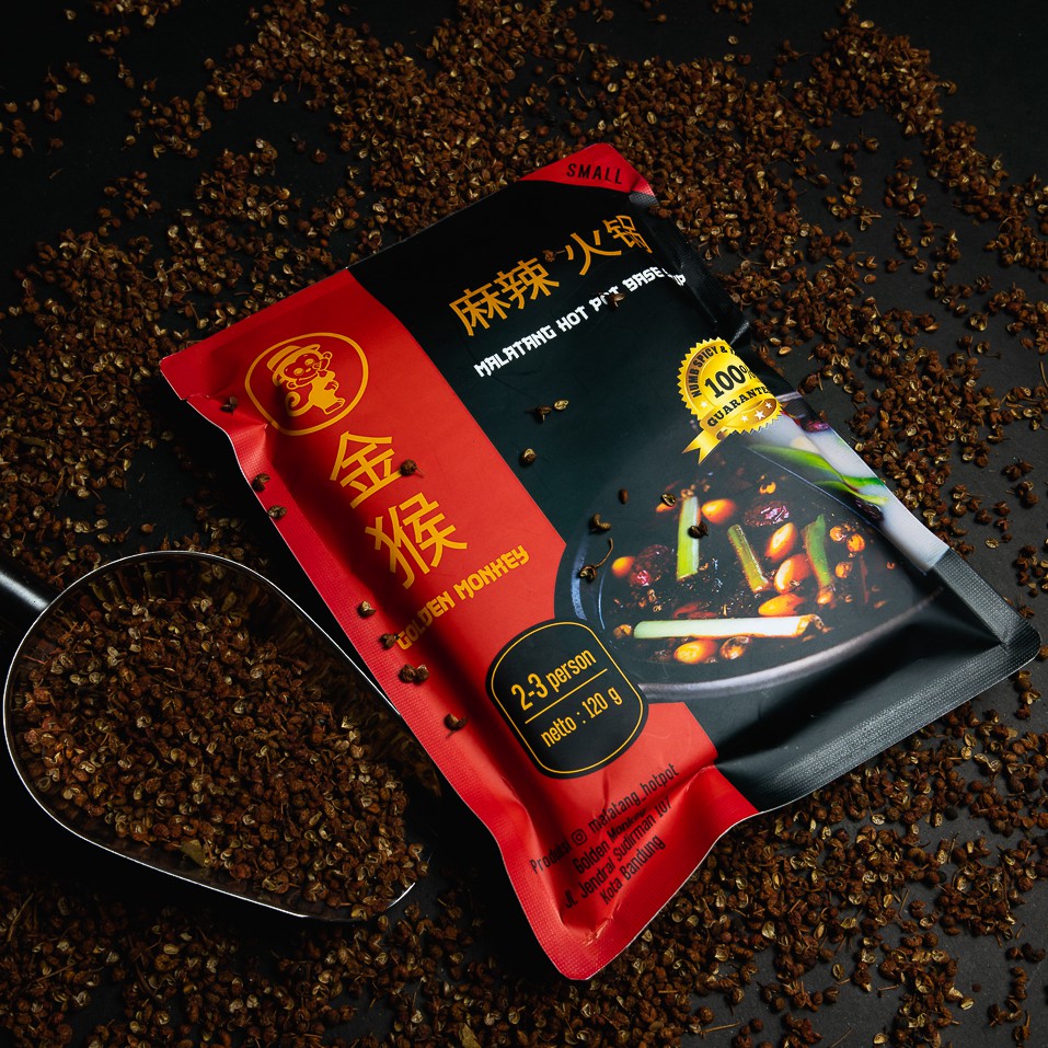 

Malatang Hotpot - Bumbu Instan Mala Hotpot / Malatang hotpot / golden monkey 120g / Golden Monkey