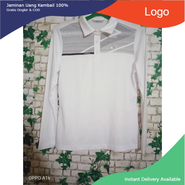 Kaos Lengan panjang putih wanita dan pria polos atw motif oryginal airwalk bisa cod