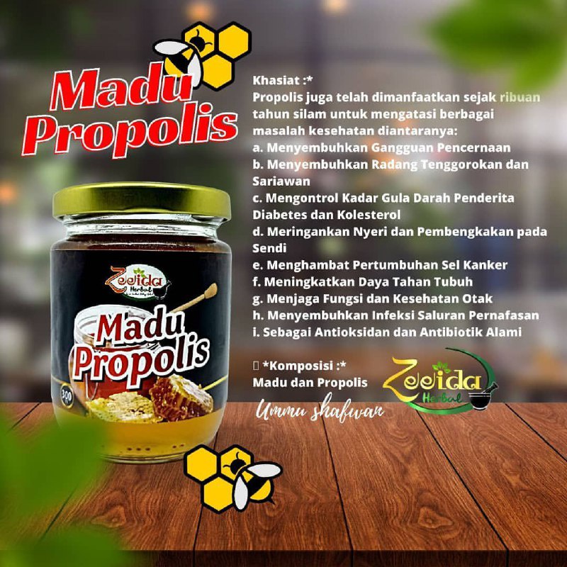 Madu Propolis Zeeida Herbal UNTUK RADANG DAN KANKER