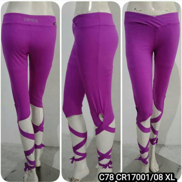  Baju  Senam  Celana Tujuh Perdelapan ungu  Shopee Indonesia