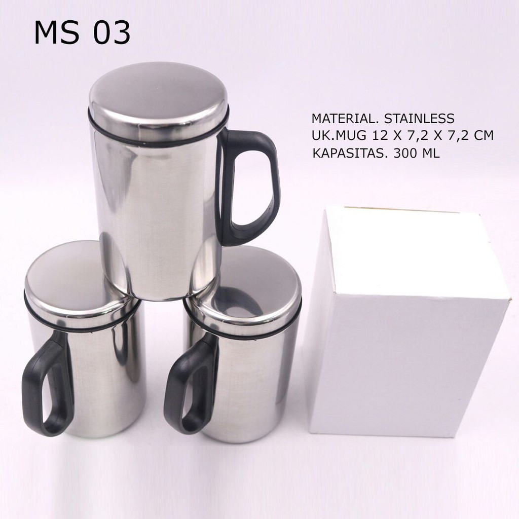 Mug Stainless MS 03/Cangkir Minum Stainless