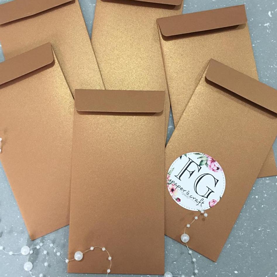 

(PROMO PMG98) Amplop Uang 6pcs Premium, Angpau Polos 9x17cm by fgpaper ❄