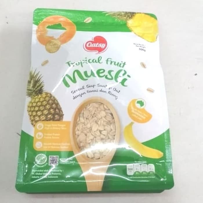 

Oatsy Tropical Fruit Muesli 500 Gram. Sereal Siap Saji Siap Makan