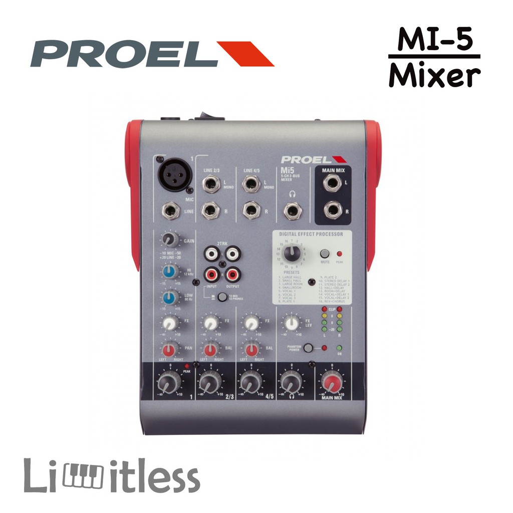 Mixer 5 Channel Proel MI5 Garansi Original