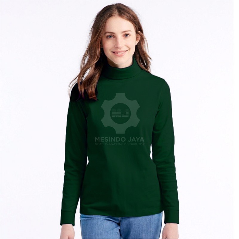 TURTLENECK WANITA / CEWEK TANGAN PANJANG BAJU KAOS LEHER TINGGI POLOS LENGAN PANJANG COD S M L