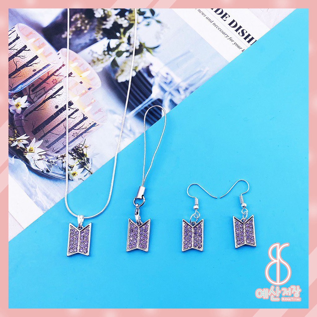 [BS] BISA COD Kalung BTS Gantungan HP BT21 KPOP Necklace Stonehenge Moment Of Life - KP634