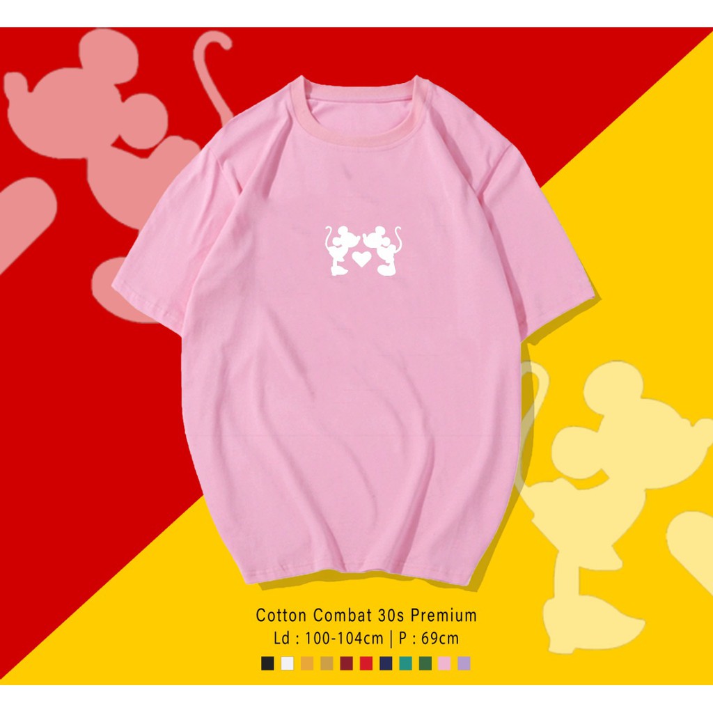 MICKEY KISS TIKUS  / TERMURAH KAOS DESIGN QUALITY PREMIUM