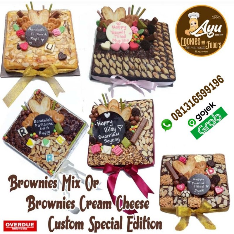 

Brownies cake ultah/ spesial moment/ brownies custom