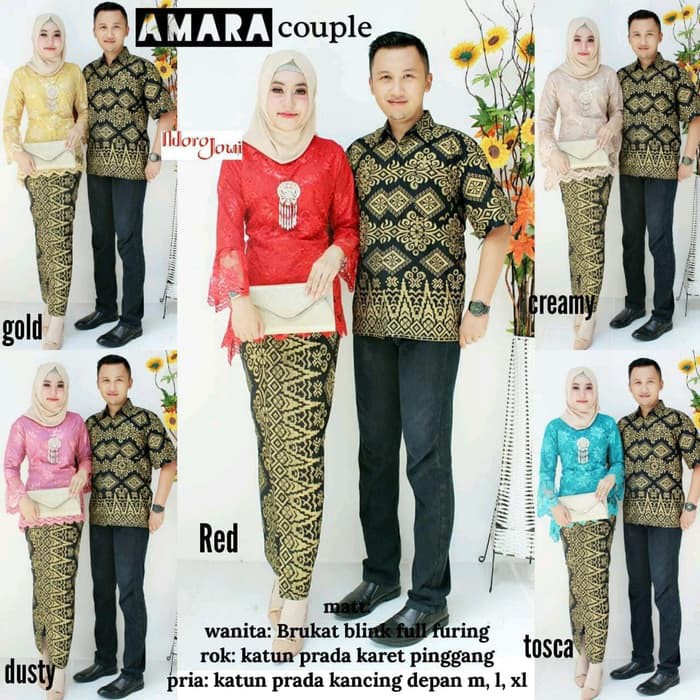 Zola Batik Couple Kebaya Batik Brokat Amara