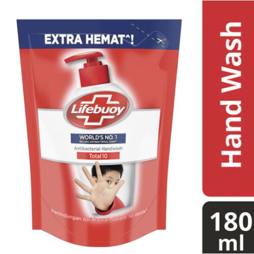 Lifebuoy Sabun Cuci Tangan Total 10 Refill 180ml