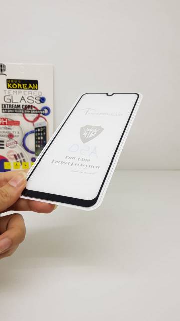 KOREAN Tempered Glass Samsung A50 6.4&quot; FULL SCREEN Guard TG 5D Samsung A505 FULL GLUE Anti Gores Kc