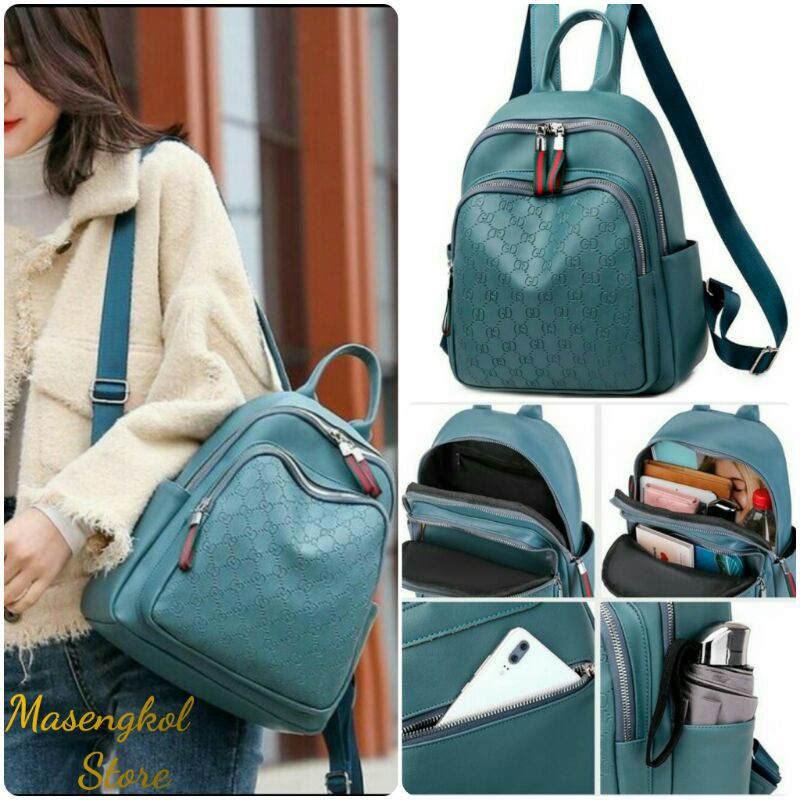Tas Ransel Wanita fashion stylish Import Branded Batam Kerja Sekolah T8921