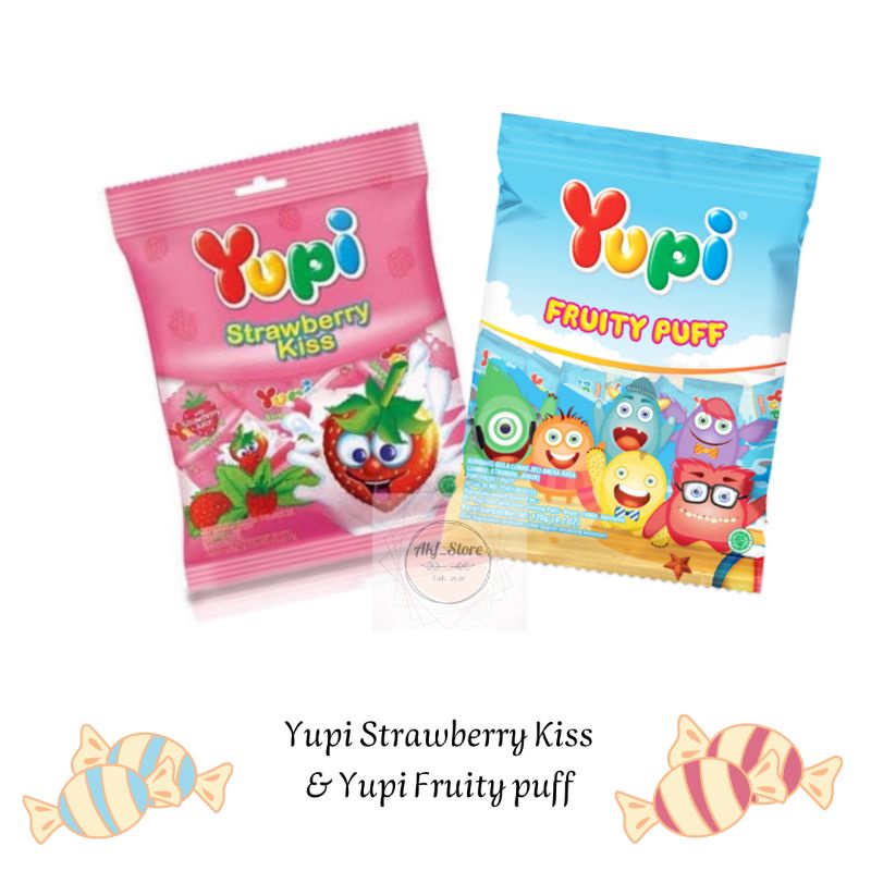 

PERMEN YUPI STRAWBERRY DAN FRUITY BERAT 120GR