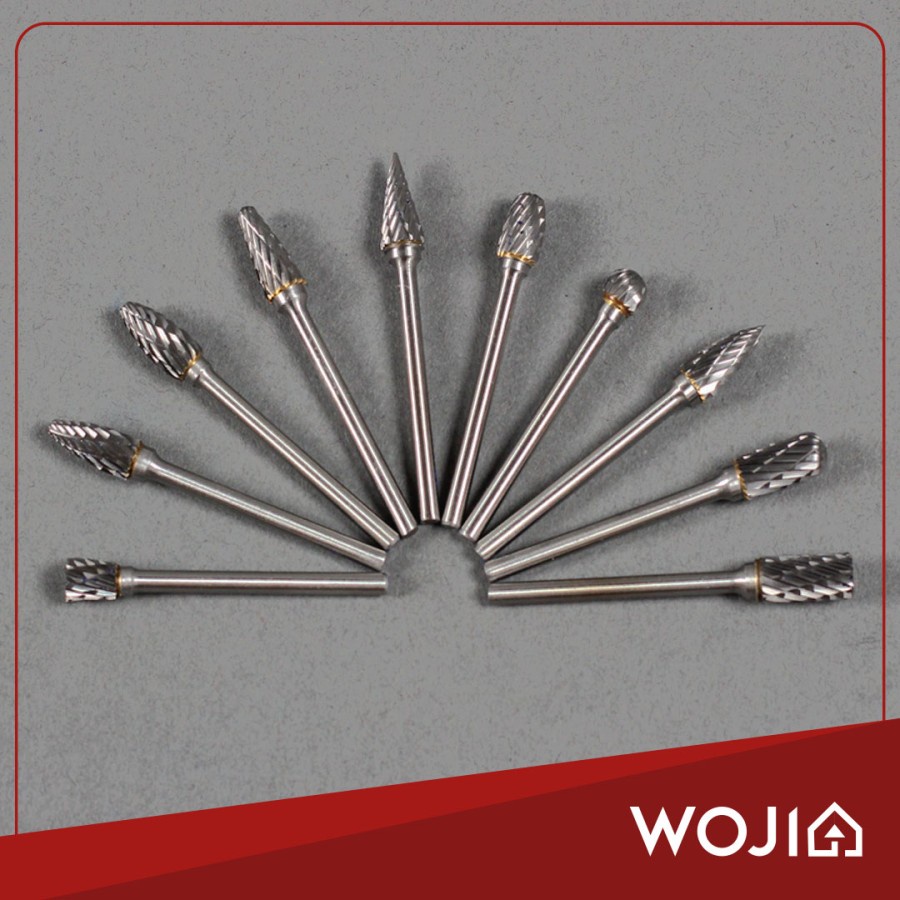 Mata Bor Tuner Set 10 pcs Porting Gerinda Grinder Tungsten Carbide WOJIA