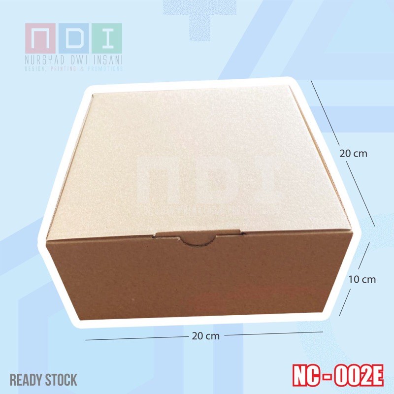 

DUS BOX CORRUGATED 1 PAK (ISI 20 pcs) Uk. 20x20x10xm