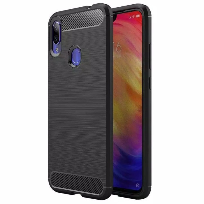 Case REDMI 7 8 7A 8A NOTE 7 Softcase iPAKY Carbon - Hitam