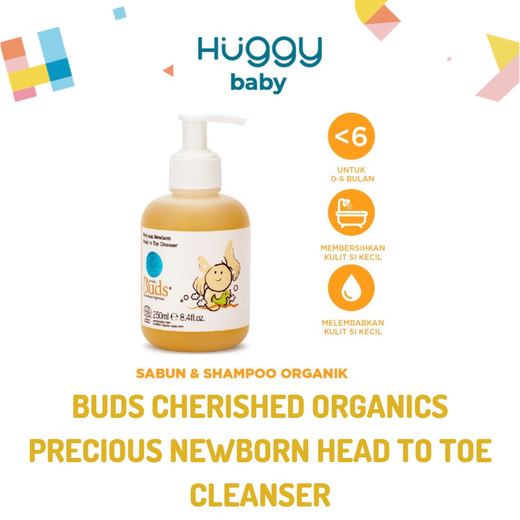 Buds Organics PRECIOUS Newborn Head To Toe CLEANSER - Sabun Sampo Bayi