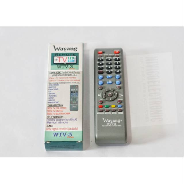 Remot TV multi WAYANG WTV 3 LCD LED