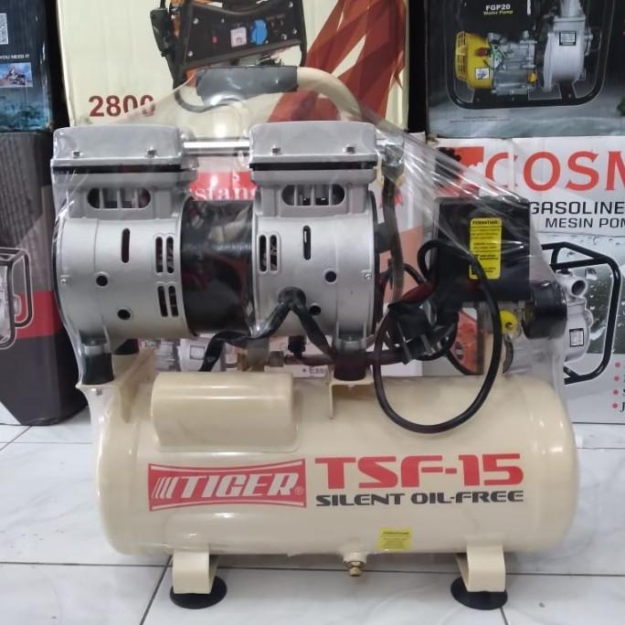 Mesin kompresor angin silent oiless TIGER TSF -15