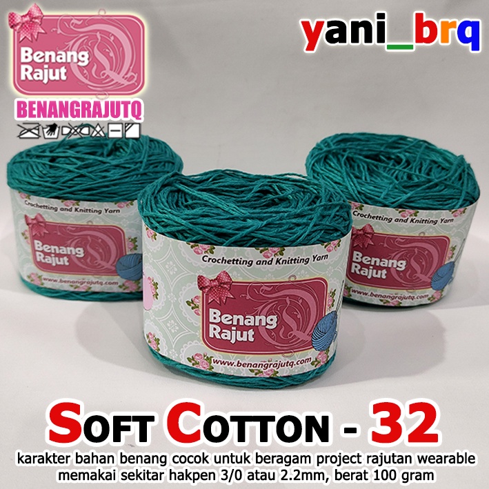 SOFT KATUN BALI SC 32 TOSCA yani_brq TOKO BENANG RAJUT Q