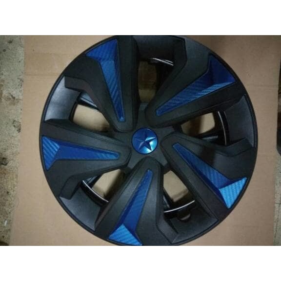 DOP VELG NEW RACING HITAM BIRU RING 14"